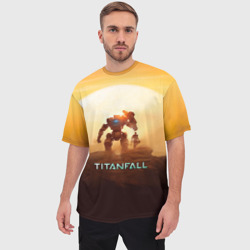 Мужская футболка oversize 3D Titanfall - фото 2