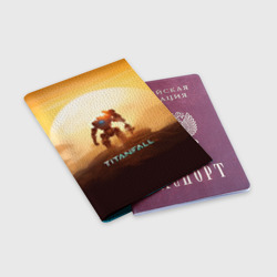 Обложка для паспорта матовая кожа Titanfall - фото 2