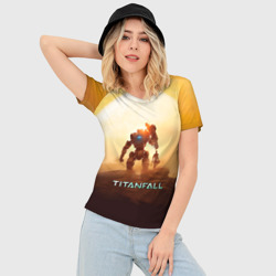 Женская футболка 3D Slim Titanfall - фото 2