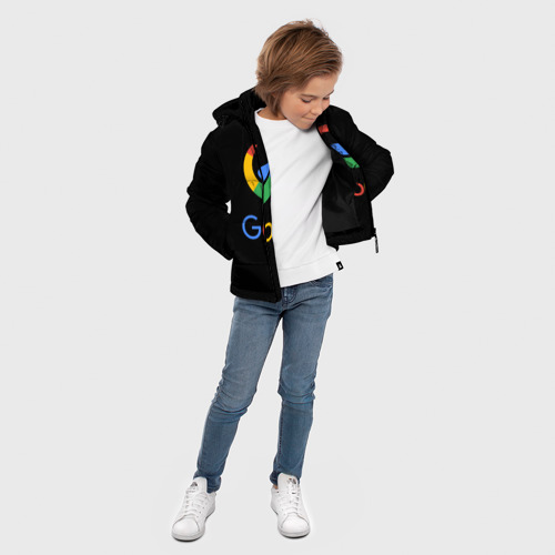 Зимняя куртка для мальчиков 3D Goose, цвет черный - фото 5