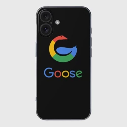 Чехол для iPhone 16 силиконовый с защитой камеры Goose
