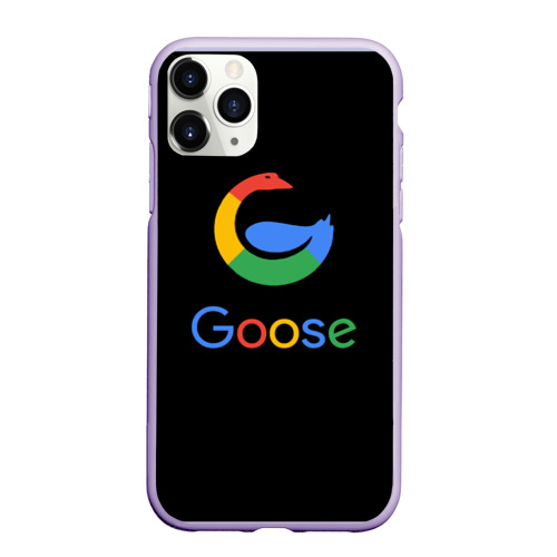 Чехол для iPhone 11 Pro матовый Goose, цвет светло-сиреневый