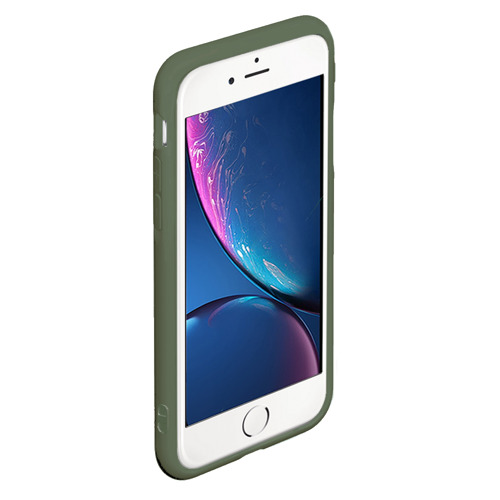 Чехол для iPhone 6Plus/6S Plus матовый GOOSE, цвет темно-зеленый - фото 2