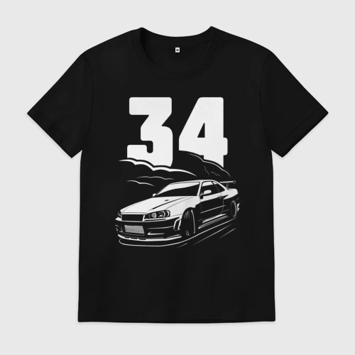 Мужская футболка хлопок R34 drift