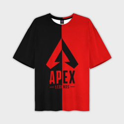 Мужская футболка oversize 3D Apex Legends red