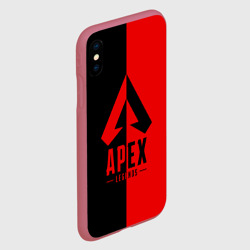 Чехол для iPhone XS Max матовый Apex Legends red - фото 2