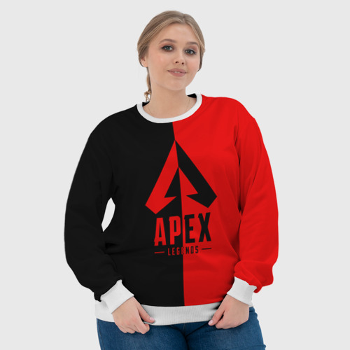 Женский свитшот 3D Apex Legends red, цвет 3D печать - фото 6