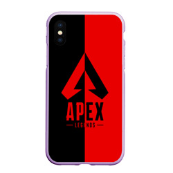 Чехол для iPhone XS Max матовый Apex Legends red