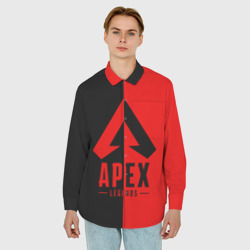 Мужская рубашка oversize 3D Apex Legends red - фото 2