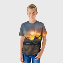 Детская футболка 3D Танки - фото 2