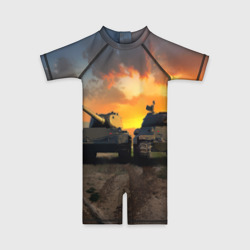 Детский купальный костюм 3D Танки