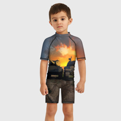 Детский купальный костюм 3D Танки - фото 2