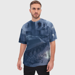 Мужская футболка oversize 3D Танки - фото 2