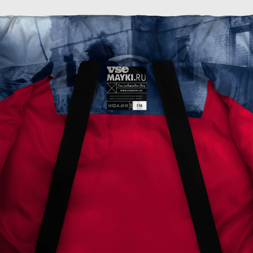 Зимняя куртка для девочек 3D Танки, цвет красный - фото 7
