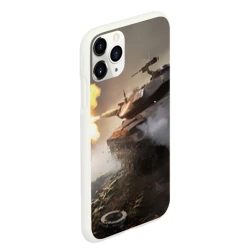 Чехол для iPhone 11 Pro Max матовый Танки - фото 2