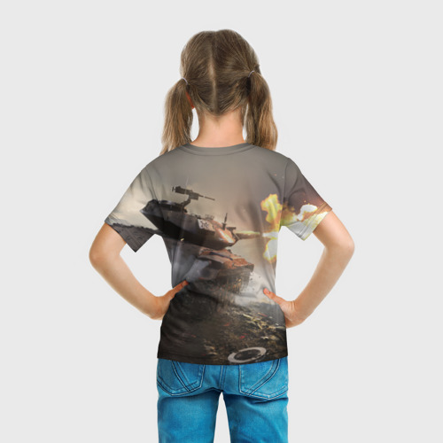 Детская футболка 3D Танки, цвет 3D печать - фото 6