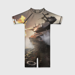 Детский купальный костюм 3D Танки