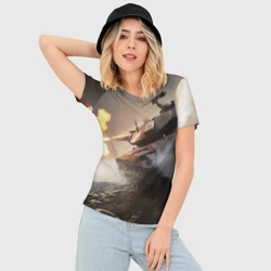 Женская футболка 3D Slim Танки - фото 2