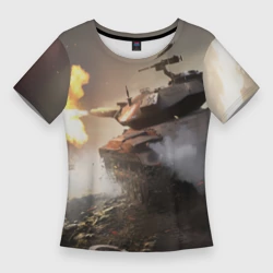 Женская футболка 3D Slim Танки