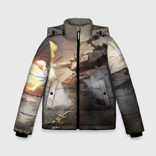 Зимняя куртка для мальчиков 3D Танки