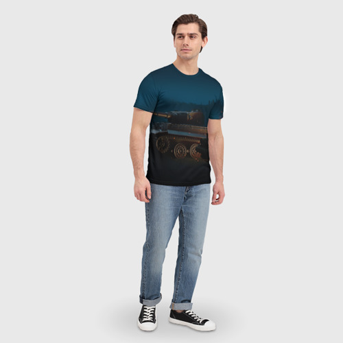 Мужская футболка 3D с принтом Танки, вид сбоку #3