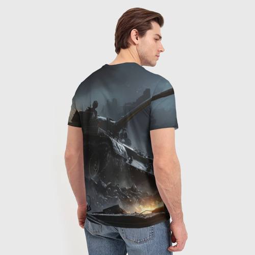 Мужская футболка 3D Танки, цвет 3D печать - фото 4