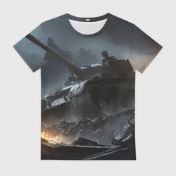Женская футболка 3D Танки
