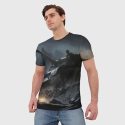 Мужская футболка 3D Танки - фото 2