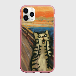Чехол для iPhone 11 Pro Max матовый Крик котика