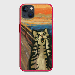 Крик котика – Чехол для iPhone 14 Plus с принтом купить