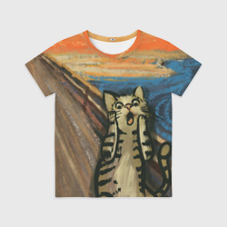 Детская футболка 3D Крик котика