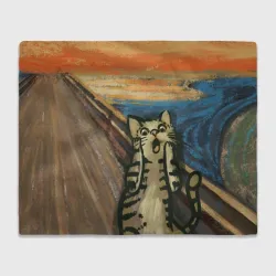 Плед 3D Крик котика