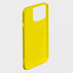 Чехол для iPhone 14 Pro с принтом Крик котика для любого человека, вид спереди №2. Цвет основы: желтый