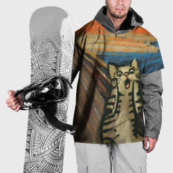 Крик котика – Накидка на куртку 3D с принтом купить