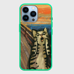 Чехол для iPhone 14 Pro Крик котика