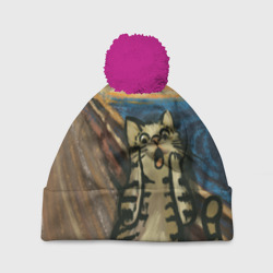 Шапка 3D c помпоном Крик котика