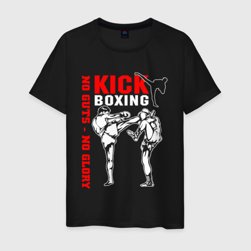 Мужская футболка хлопок Kickboxing, цвет черный