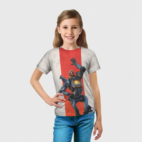Детская футболка 3D Apex Legends - Pathfinder, цвет 3D печать - фото 5