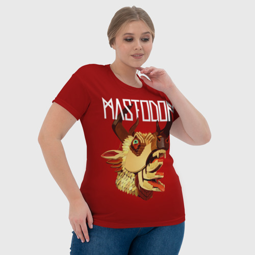 Женская футболка 3D с принтом Mastodon, фото #4