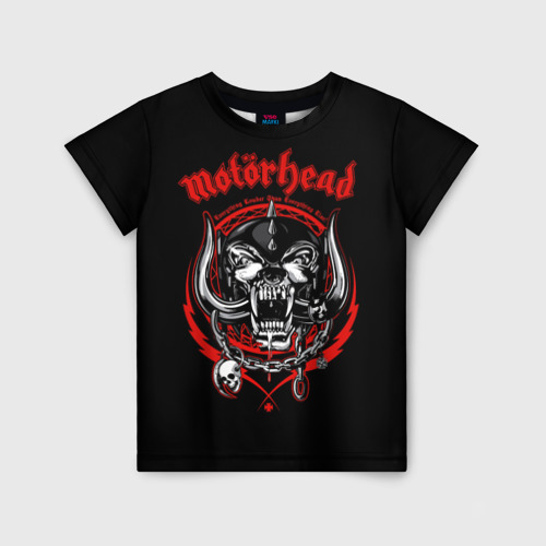 Детская футболка 3D Motorhead, цвет 3D печать