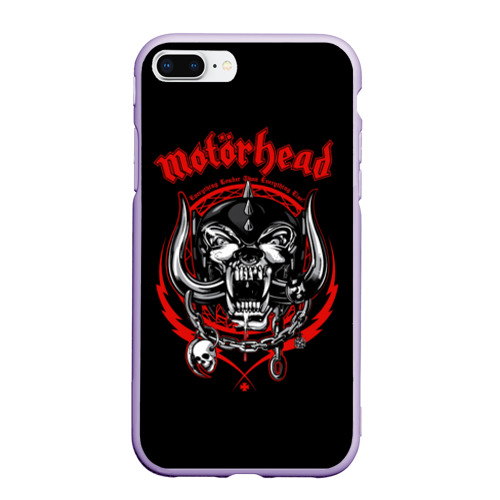 Чехол для iPhone 7Plus/8 Plus матовый Motorhead, цвет светло-сиреневый