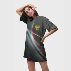 Платье-футболка 3D Russia - фото 2