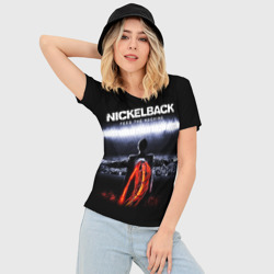 Женская футболка 3D Slim Nickelback - фото 2