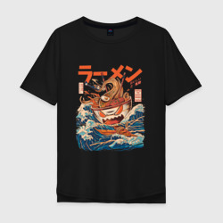 Мужская футболка хлопок Oversize Great Ramen off Kanagawa