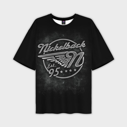 Мужская футболка oversize 3D Nickelback, цвет 3D печать