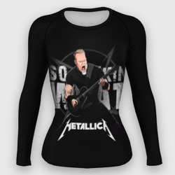 Женский рашгард 3D Metallica black