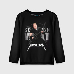 Детский лонгслив 3D Metallica black