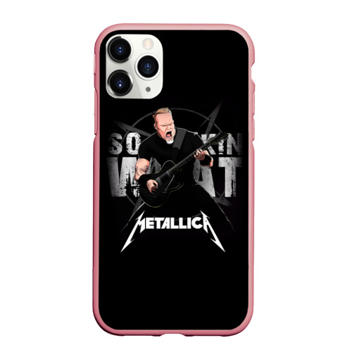 Чехол для iPhone 11 Pro Max матовый Metallica black, цвет баблгам