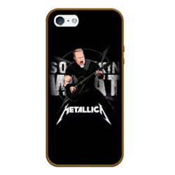 Чехол для iPhone 5/5S матовый Metallica black