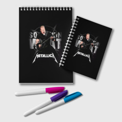 Блокнот Metallica black